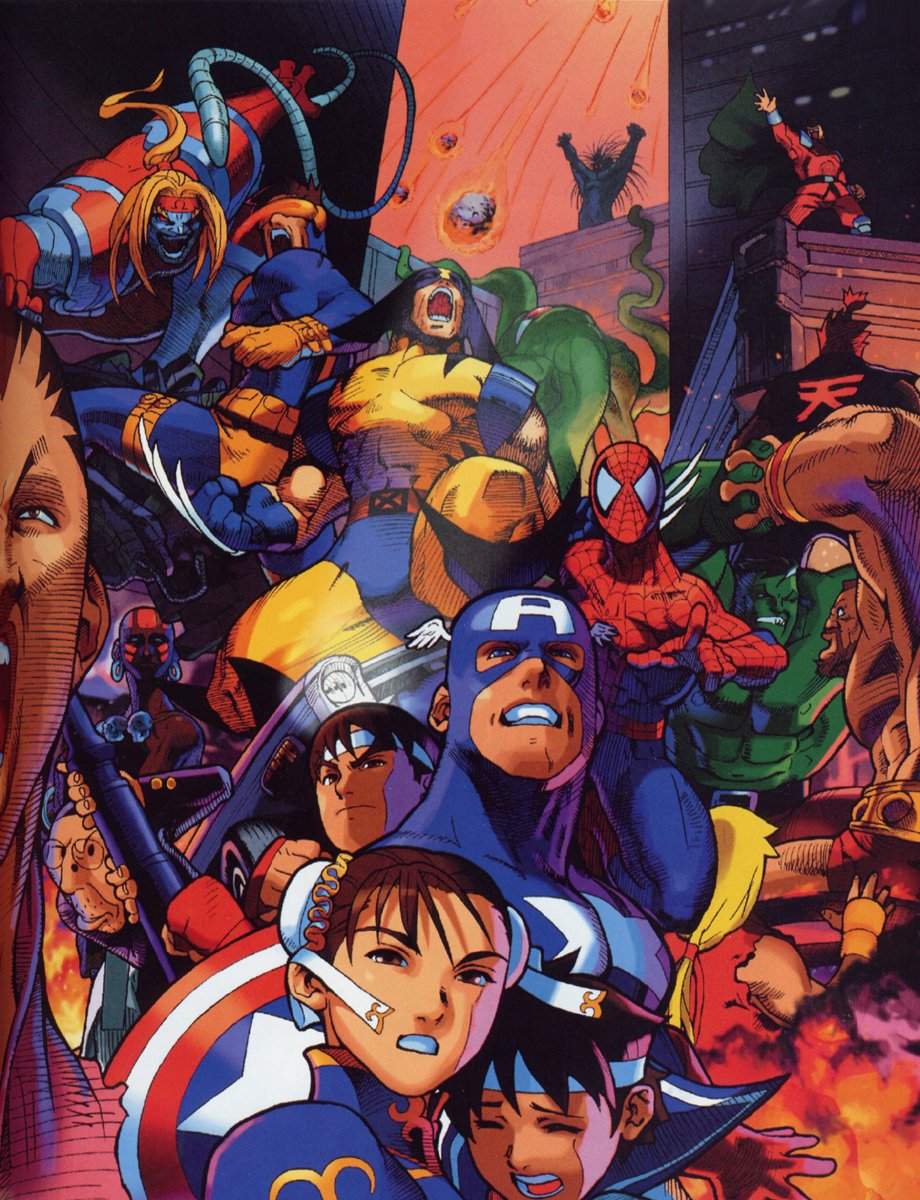 VideoGameArt&Tidbits on X: Marvel Super Heroes vs. Street Fighter - arcade  ad.  / X